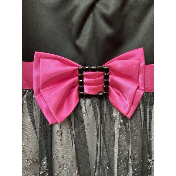 Hailey Logan by Adrianna Papel Mini Dress Hot Pink/black/silver  Size 7/8 - Picture 4 of 9